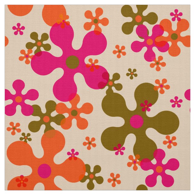 stylish  60s 70s retro mod fabric (Swatch)