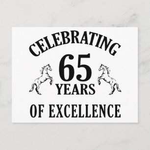 Stylish 65th Birthday Gift Ideas Postcard