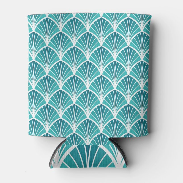 Stylish Abstract: Art Deco Seamless. Can Cooler (Front)