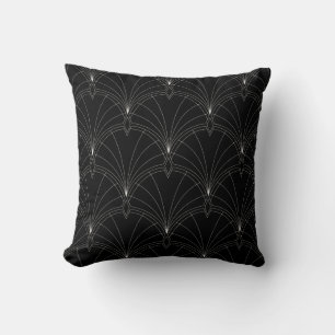 Stylish abstract art deco texture cushion