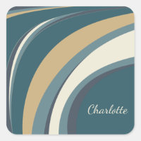 Stylish Abstract Marble Art in Teal Personalised