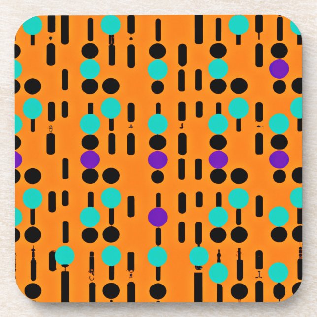 Stylish Abstract Pattern Design Coaster (Front)