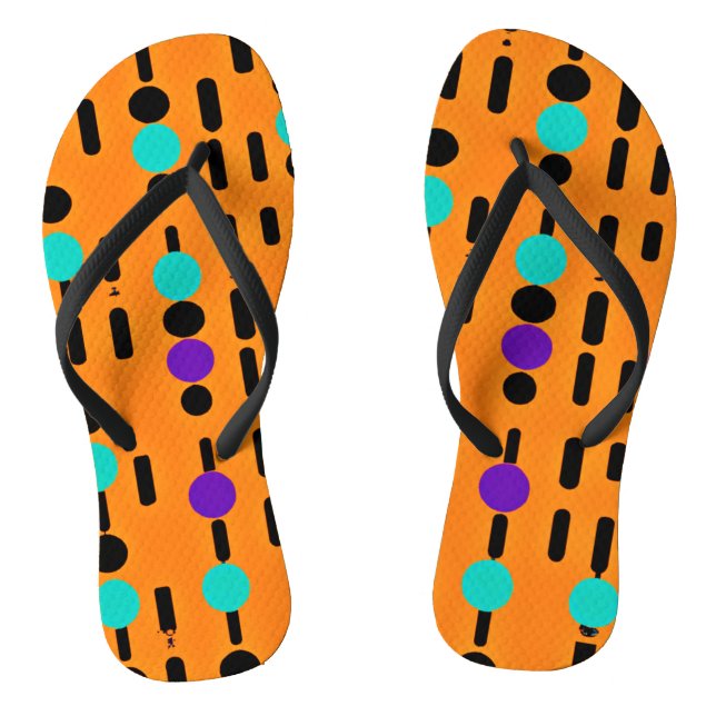 Stylish Abstract Pattern Design Thongs (Footbed)