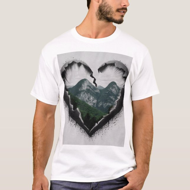Stylish Abstract Print Shirt, T-Shirt (Front)