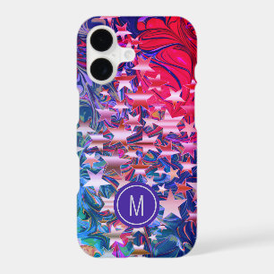 Stylish Abstract Stars Monogram