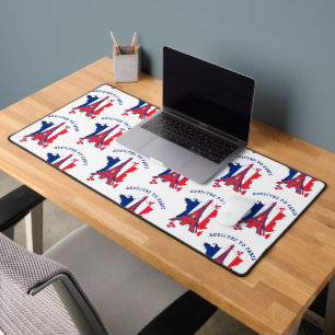 Stylish ADDICTED TO PARIS Desk Mat