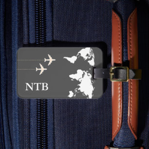 Stylish Aeroplane Traveller Luggage Tag