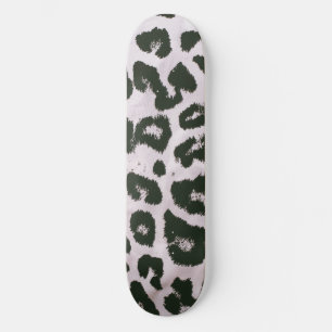 Stylish Aesthetic Black White Animal Print Skateboard