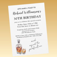 Stylish Aged to Perfection 30th Birthday Party