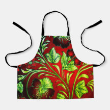 stylish all-over print aprons
