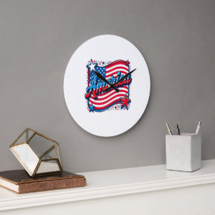 Stylish America Large Clock