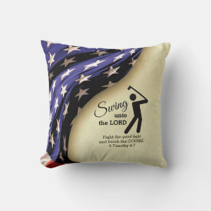 Stylish American Flag Golf Cushion