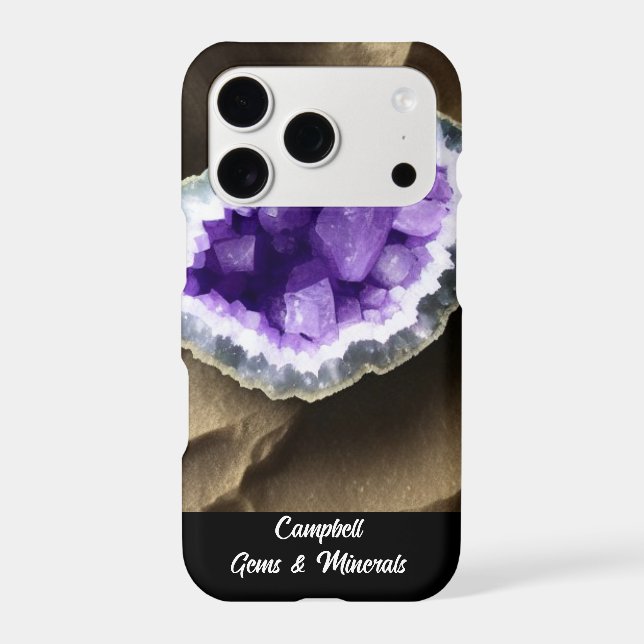 Stylish Amethyst Geode Custom  (Back)