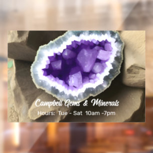 Stylish Amethyst Geode Custom Business 
