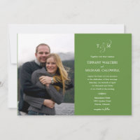 Stylish Ampersand Wedding Photo Invitation
