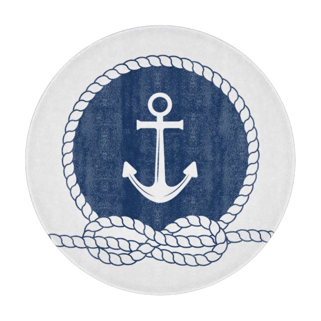 Stylish Anchor And Rope Cutting Board (Front)