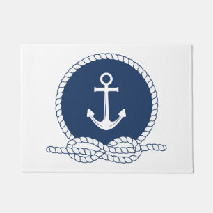 Stylish Anchor And Rope Doormat