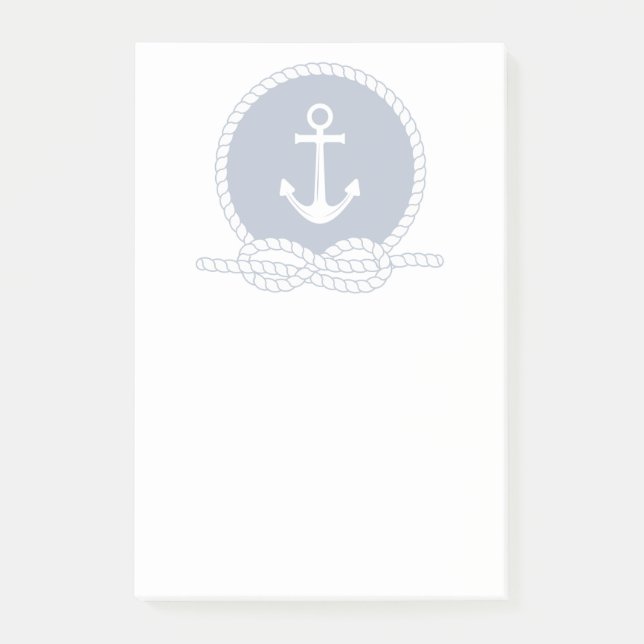 Stylish Anchor And Rope Post-it Notes (Front)