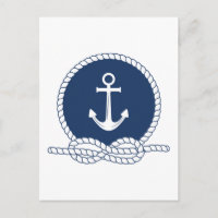 Stylish Anchor And Rope