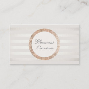 Stylish and Chic Event Planner and Party Oragnizer Business Card
