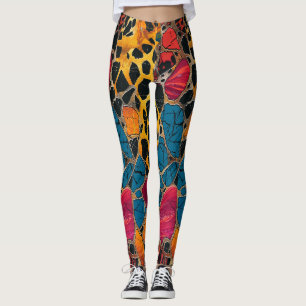 Stylish and Comfortable Leopard African Print Leggings