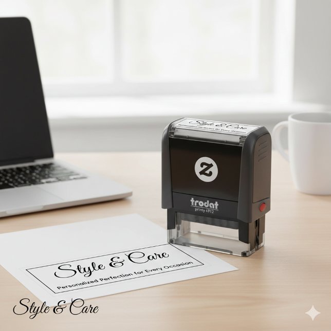 Stylish and Customizable Mark Your Brand Self-inking Stamp (Stylish and Customizable Mark Your Brand Self-inking Stamp)