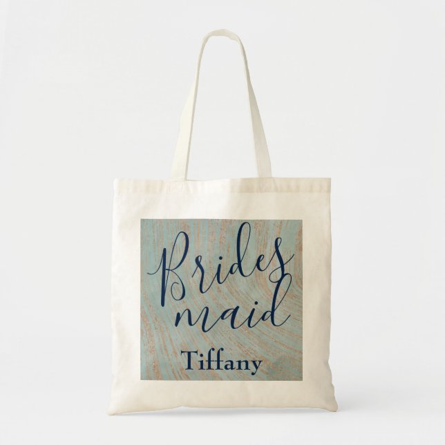Stylish and Cute Bridesmaid Tote Bag (Front)