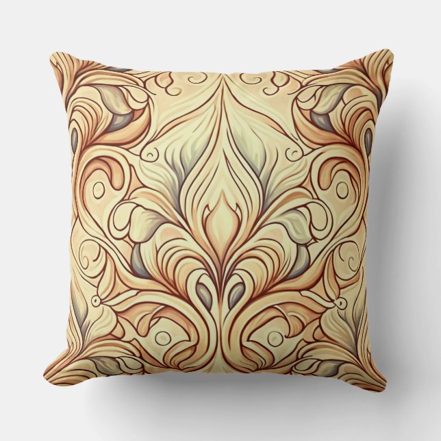 Stylish and Elegent Modern Art Nouveau  Cushion (Front)
