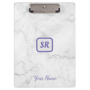 Stylish and Functional official White Marble Clipboard