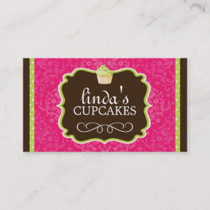 Stylish and Modern Cupcake Business Cards