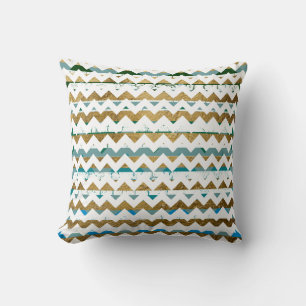 stylish and modern trendy chevron themed cushion