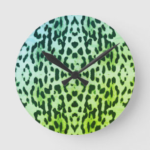 Stylish animal print clock