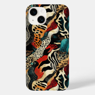 Stylish Animal Print Fusion Design  Case-Mate iPhone 14 Case