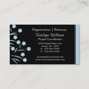 Stylish Appointment Flower Pattern Business Cards