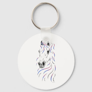Stylish Arabian Horse Key Ring