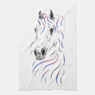 Stylish Arabian Horse Tea Towel
