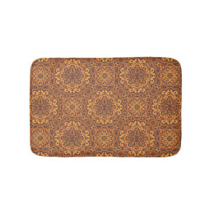 Stylish arabic ornament bath mat