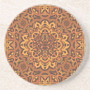 Stylish arabic ornament coaster