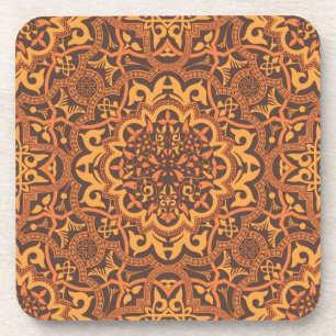 Stylish arabic ornament coaster