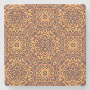 Stylish arabic ornament stone coaster