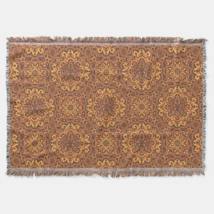 Stylish arabic ornament throw blanket
