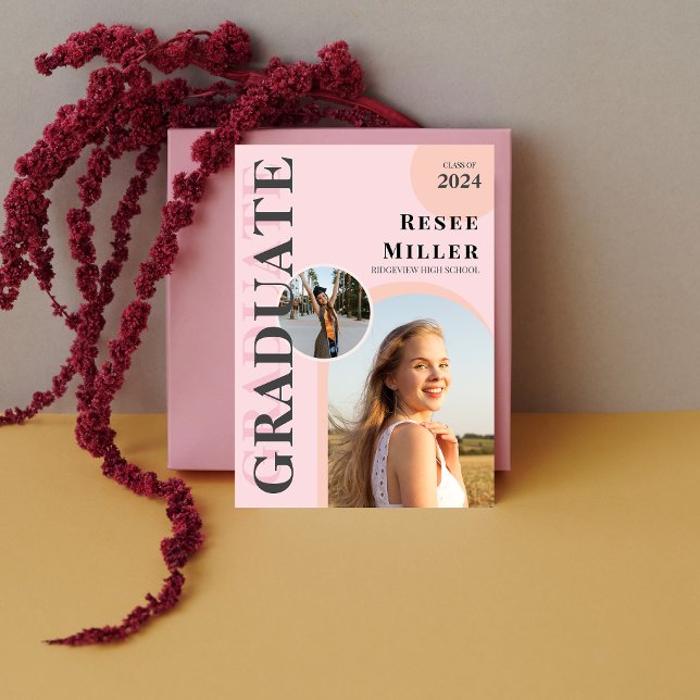 Stylish Arch Photo Graduation Announcement (Stylish Arch Photo Graduation Announcement)