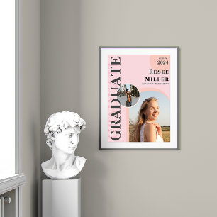 Stylish Arch Photo Graduation Keepsake Poster