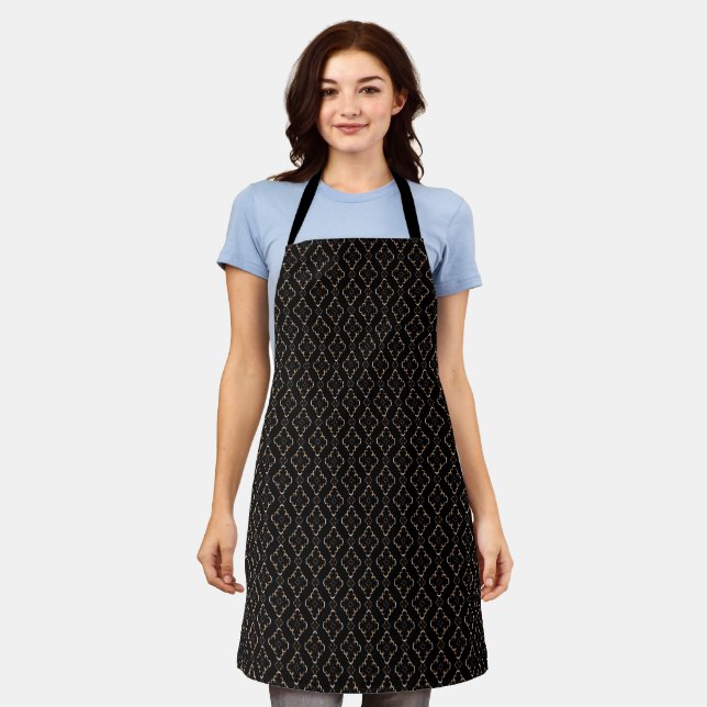 Stylish art deco.  apron (Worn)