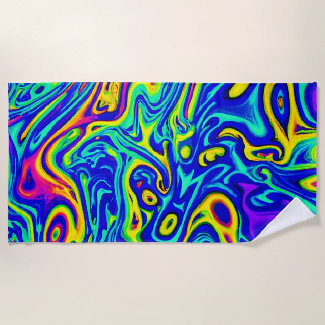 Stylish Art Pattern Forms Beach Towel (Front)