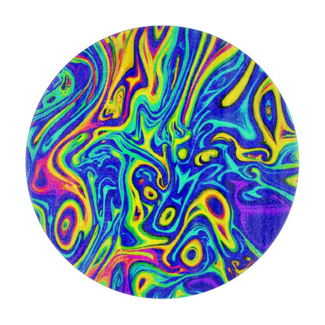 Stylish Art Pattern Forms Cutting Board (Front)