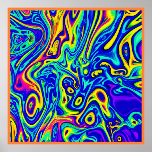Stylish Art Pattern Forms Poster (Front)