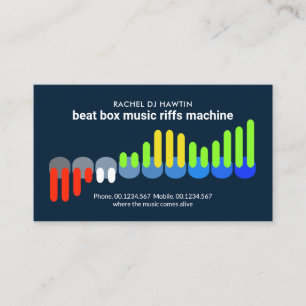 Stylish Audio Display Sound Engineer Deejay Business Card