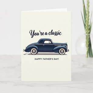 Stylish Auto Fathers Day Card