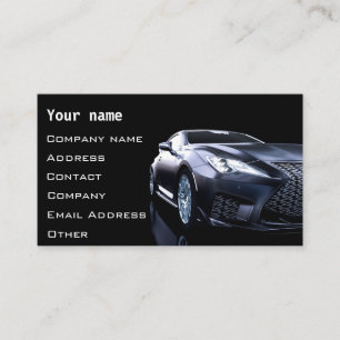 Stylish automotive business card